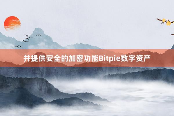 并提供安全的加密功能Bitpie数字资产