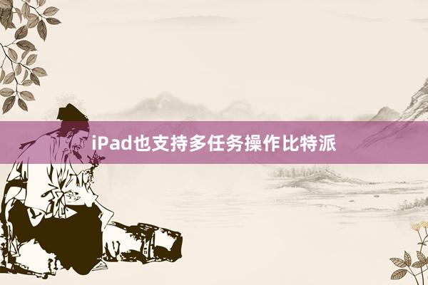 iPad也支持多任务操作比特派