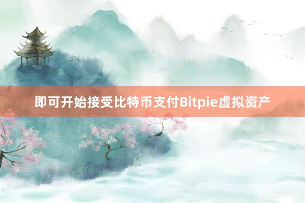 即可开始接受比特币支付Bitpie虚拟资产