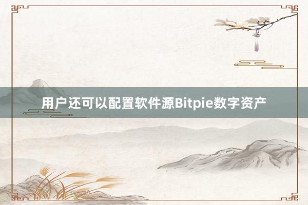 用户还可以配置软件源Bitpie数字资产